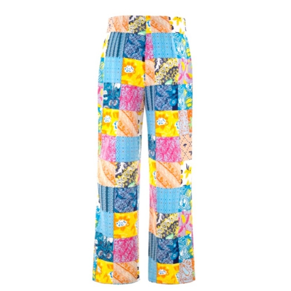 Cider Vibrant Patchwork Wide Leg Pants - image 3